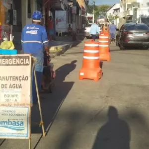 Intervenção recém iniciada na rua Alto da Bela Vista. 