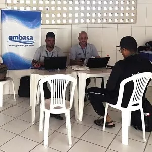 Escritório móvel da Embasa 