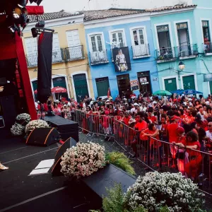 Shows animam o  Pelourinho na festa de Santa Bárbara