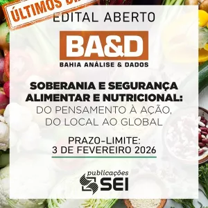 Última semana para envio de artigos sobre segurança alimentar e nutricional à revista BA&D
