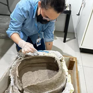 Artefatos Tupiguarani são encontrados em escavações da obra de esgotamento sanitário em Senhor do Bonfim