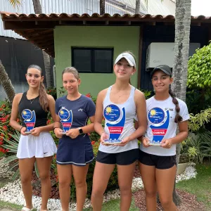 Tenistas baianos apoiados pelo FazAtleta conquistam títulos na etapa final do Circuito Rota do Sol em Salvador  