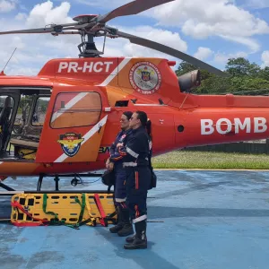 Parceria entre CBMBA e Samu garante equipe médica 24h na base aérea durante o Carnaval 2026