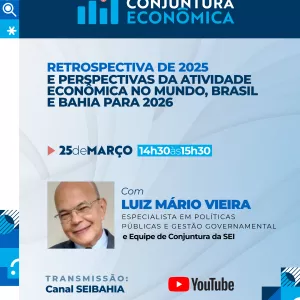SEI realiza apresentação on-line de conjuntura econômica