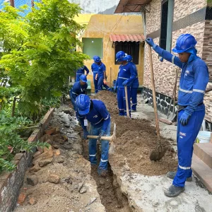 Obra da Embasa reforça estrutura sanitária no Porto das Sardinhas
