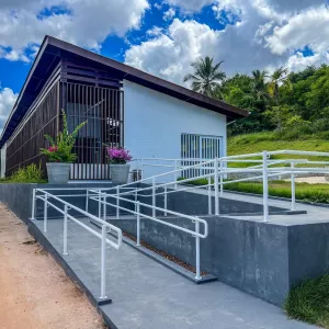 Bicicletário e pontos de apoio no Parque de Pituaçu