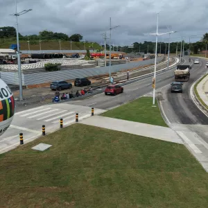Inauguração da duplicação da Estrada do Derba.