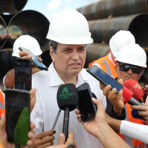 Imprensa acompanha avanço das obras da Ponte Salvador-Itaparica em Maragogipe