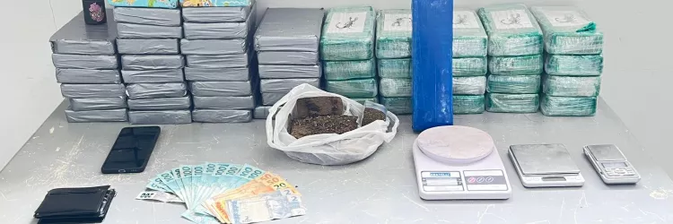 PM retira de circulação quase 54 kg de drogas em LEM