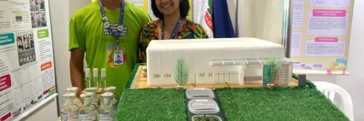Estudantes de Itanhém desenvolvem biofiltro para tratamento de águas residuais