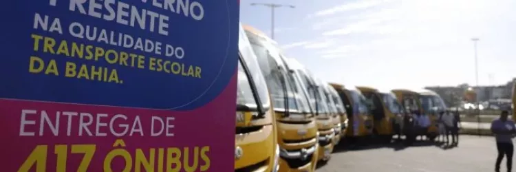 Governo do Estado amplia mobilidade de estudantes do interior com entrega de 417 ônibus escolares