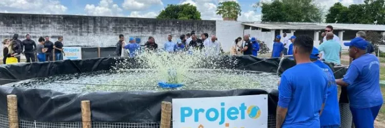 Projeto Fênix produz uma tonelada de tilápias em presídio de Feira de Santana - Foto: Vinícius Monteiro/Bahia Pesca