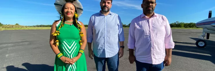 Secretários de Estado desembarcam no extremo sul para participarem de reunião com indígenas