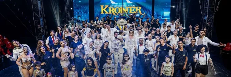 Circo Kroner realiza ação na Hemoba para incentivar a doação de sangue