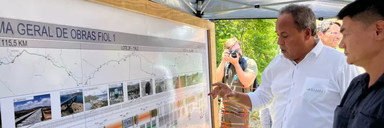 Ministério dos Transportes, Casa Civil, Governo da Bahia e delegação chinesa visitam Porto Sul e Fiol e discutem implantação do Corredor Bioceânico Brasil-Peru