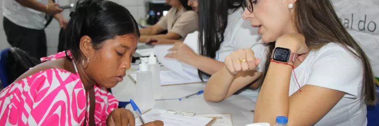 Com foco no atendimento à população indígena, Caravana de Direitos Humanos atende 200 pessoas no segundo dia da ação em Olivença