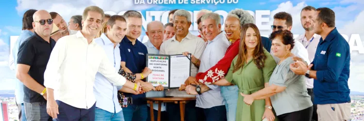 Em evento com Jerônimo Rodrigues, ministro Renan Filho autoriza início das obras de duplicação do contorno norte e leste de Feira de Santana    