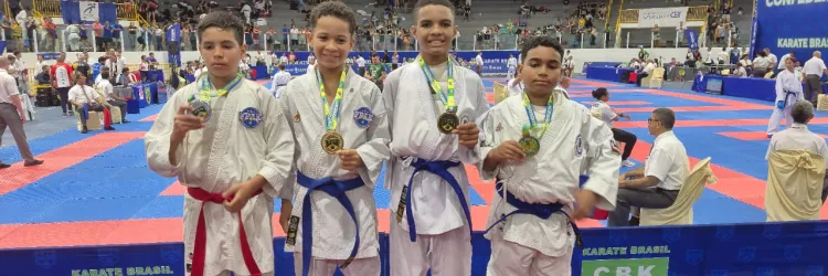 Bahia conquista 121 medalhas e segundo lugar geral do Campeonato Brasileiro de Karatê 