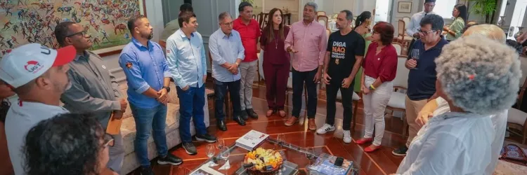 Governador e representantes de centrais sindicais reafirmam parceria e destacam compromisso com trabalhadores da Bahia