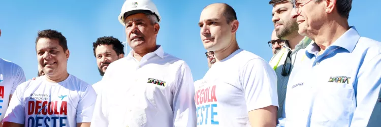 No Oeste, governador inspeciona ampliação e requalificação do aeroporto de Barreiras