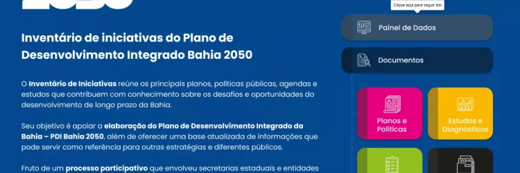 Painel de dados reúne mais de 150 iniciativas para orientar o planejamento do estado