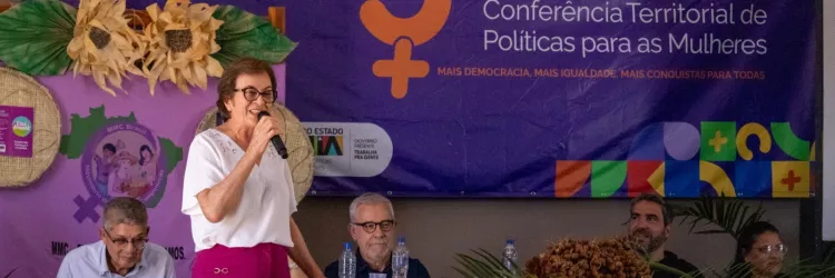 Mais de 700 mulheres participam de conferências territoriais em Seabra, Riacho de Santana e Eunápolis, nesta sexta-feira (8)