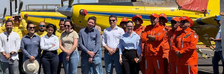 Sema reforça Rede de Ação Integrada no Oeste e participa de simulação aérea de combate a incêndios