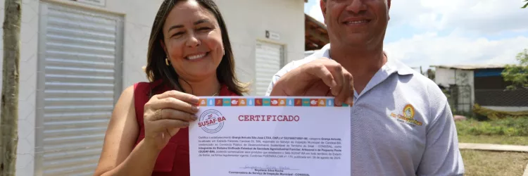 Bahia entrega primeiras certificações SUSAF  e se torna pioneira no Norte e Nordeste