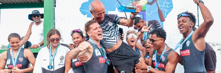 Time do Vitória no Remo conquista terceiro lugar da Copa Norte Nordeste de Remo 2025 em casa