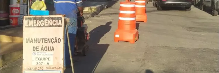 Intervenção recém iniciada na rua Alto da Bela Vista. 