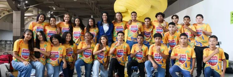 Último bloco de estudantes atletas viaja para competir nos Jogos Escolares Brasileiros (JEBs)