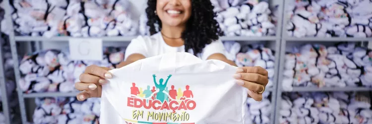 Kits da Corrida e Caminhada Educação em Movimento 