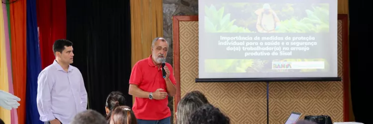 Governo do Estado promove formação sobre segurança e saúde no trabalho com o sisal