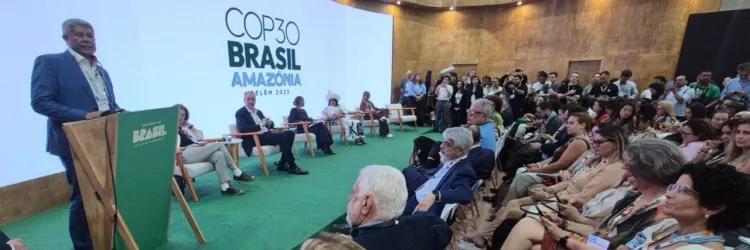 Jerônimo apresenta experiências da Bahia em transição energética e articula parcerias na COP30