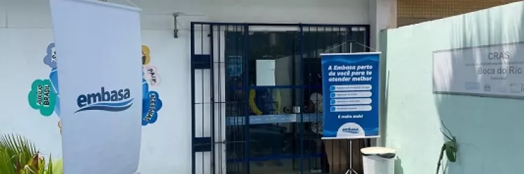 Moradores da Boca do Rio recebem atendimento itinerante da Embasa até sexta-feira (14)