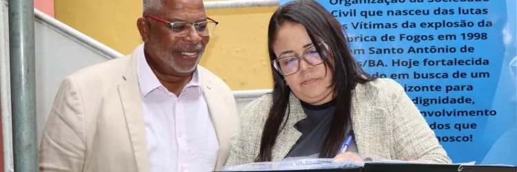 SJDH participa de ato em memória e luta por justiça pelas vítimas da explosão da fábrica de fogos, em 11 de dezembro