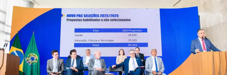 Bahia terá mais de R$ 3 bilhões do PAC para investir em 293 obras nas áreas de educação, saúde e saneamento em 2026