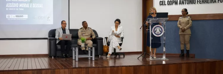 PM realiza seminário de enfrentamento ao assédio sexual e moral no ambiente de trabalho