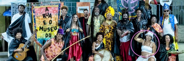 Oficina de Percussão, Narcizinho, Gereba  e a intervenção cênica “O museu é a rua” de A Pombagem ocuparam  os largos do Pelô nesta quarta-feira (28)