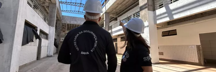 Obras da nova Academia da Polícia Civil da Bahia estão 50% concluídas
