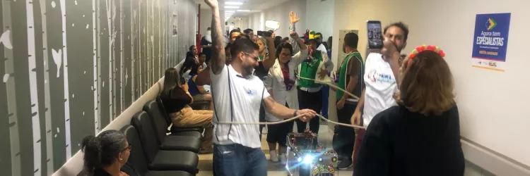 Bloquinho leva clima de Carnaval ao Hospital Ortopédico do Estado da Bahia