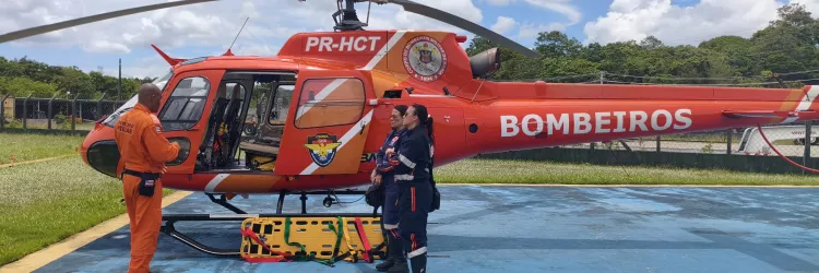 Parceria entre CBMBA e Samu garante equipe médica 24h na base aérea durante o Carnaval 2026