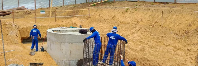 Obras de saneamento