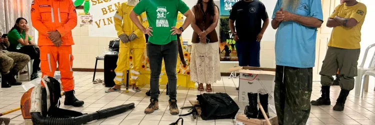 Oficinas durante Caravana Bahia Sem Fogo sensibilizam moradores em Andaraí