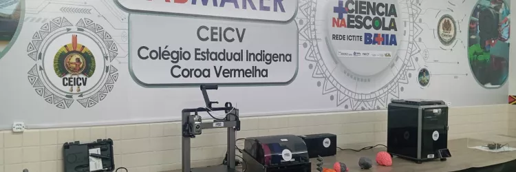 Laboratório Maker leva inovação e fortalece pesquisa científica entre estudantes indígenas, em Coroa Vermelha