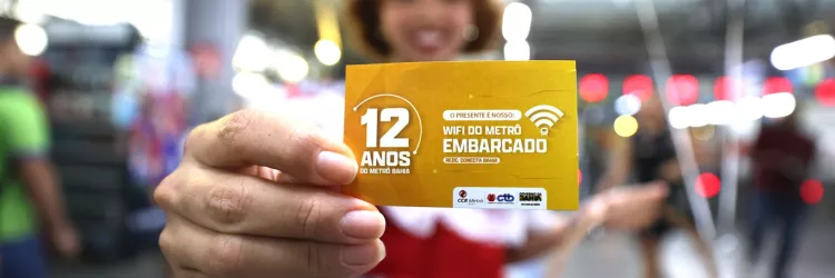 Metrô Bahia amplia conectividade com Wi-Fi gratuito e fortalece mobilidade de mais de 400 mil usuários por dia