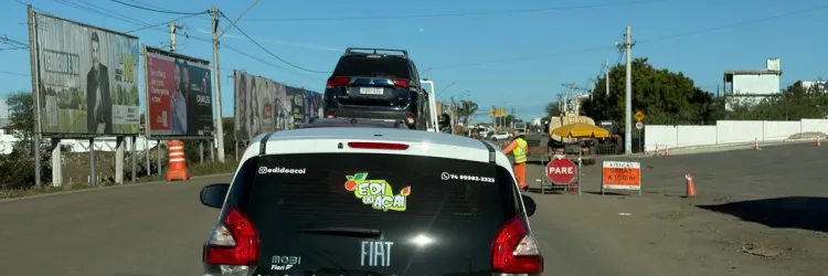 Seinfra orienta motoristas sobre procedimentos de segurança em trecho em obras na BA-120