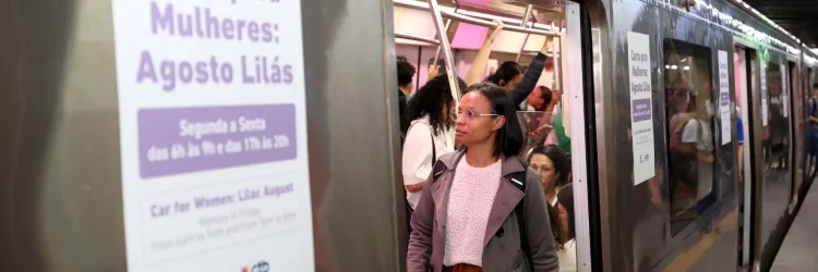 Agosto Lilás: Metrô Salvador passa a ter vagão permanente e exclusivo para mulheres nos horários de pico