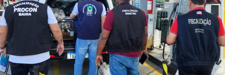 Fiscalização em postos de combustíveis em todo estado