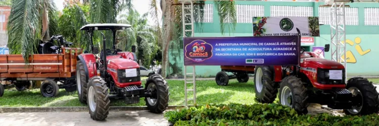 Equipamentos agrícolas são destinados a associações de agricultores familiares de Camacã